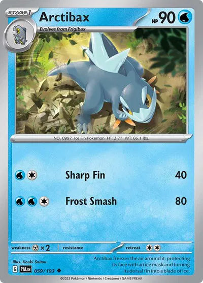 059/193 Arctibax Reverse Holo - Paldea Evolve