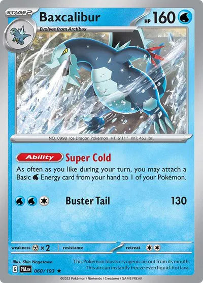 060/193 Baxcalibur Holofoil - Paldea Evolve