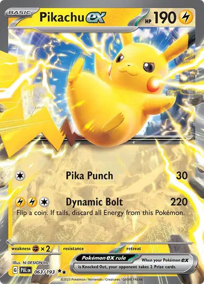 063/193 Pikachu EX - Paldea Evolved