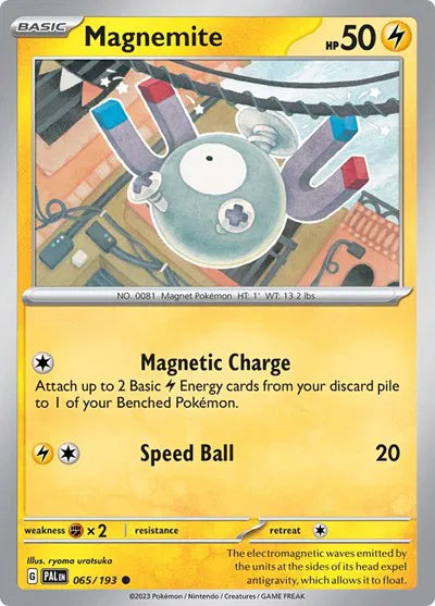 065/193 Magnemite Reverse Holo - Paldea Evolve