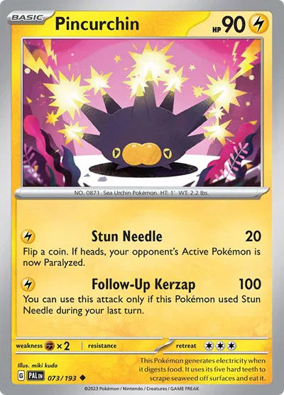 073/193 Pincurchin Reverse Holo - Paldea Evolve