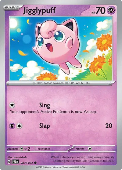 083/193 Jigglypuff Reverse Holo - Paldea Evolve