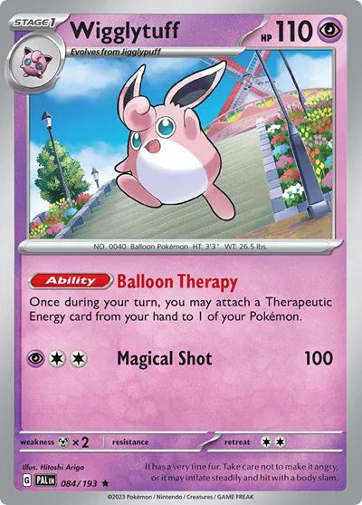 084/193 Wigglytuff Holofoil - Paldea Evolve