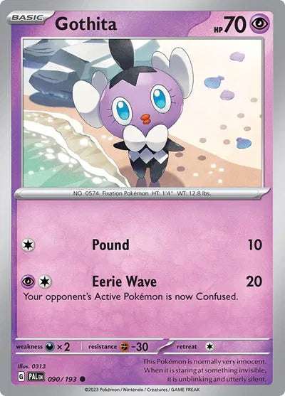 090/193 Gothita Reverse Holo - Paldea Evolve