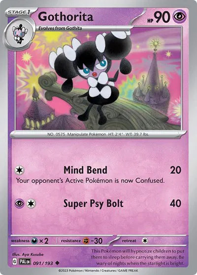 091/193 Gothorita Reverse Holo - Paldea Evolve
