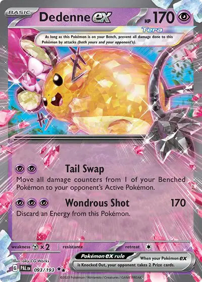 093/193 Dedenne EX - Paldea Evolved