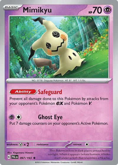097/193 Mimikyu Holofoil - Paldea Evolve