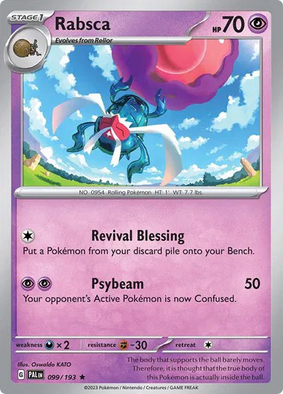 099/193 Rabsca Holofoil - Paldea Evolve
