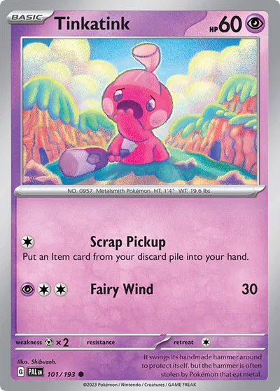 101/193 Tinkatink Reverse Holo - Paldea Evolve