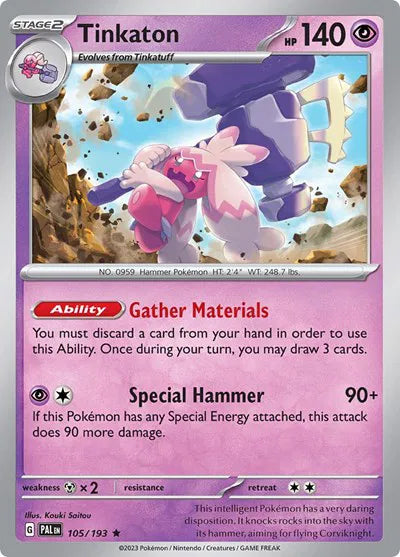 105/193 Tinkaton Holofoil - Paldea Evolve