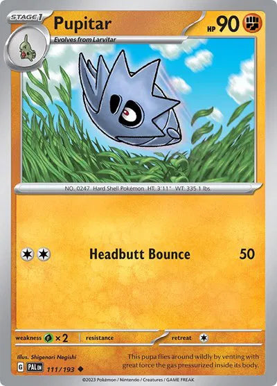111/193 Pupitar Reverse Holo - Paldea Evolve