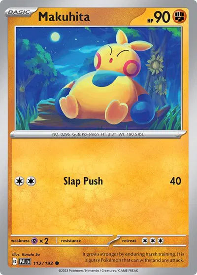 112/193 Makuhita Reverse Holo - Paldea Evolve
