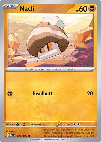 120/193 Nacli Reverse Holo - Paldea Evolve