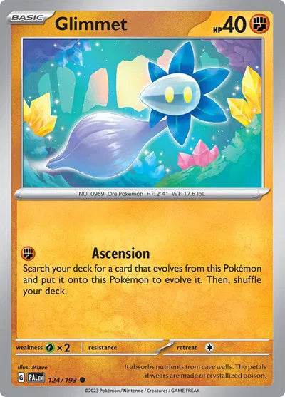 124/193 Glimmet Reverse Holo - Paldea Evolve