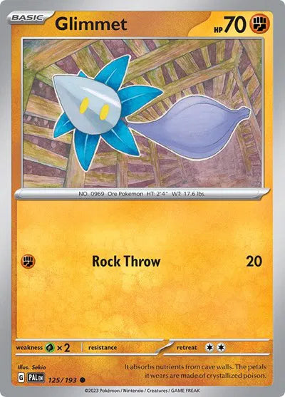 125/193 Glimmet Reverse Holo - Paldea Evolve
