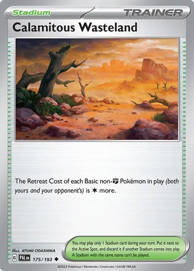 175/193 Calamitous Wasteland Reverse Holo - Paldea Evolve