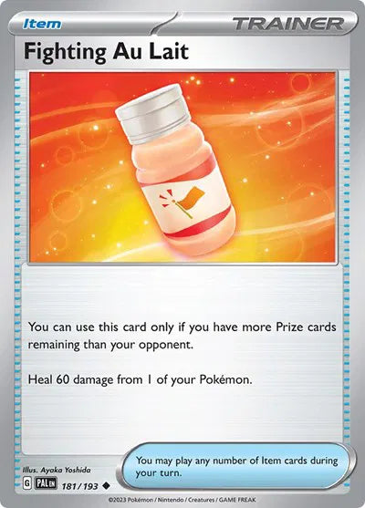 181/193 Fighting Au Lait Reverse Holo - Paldea Evolve