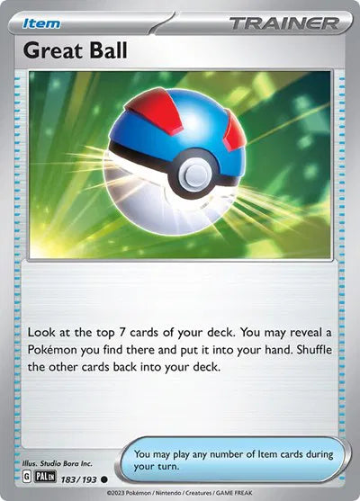 183/193 Great Ball Reverse Holo - Paldea Evolve