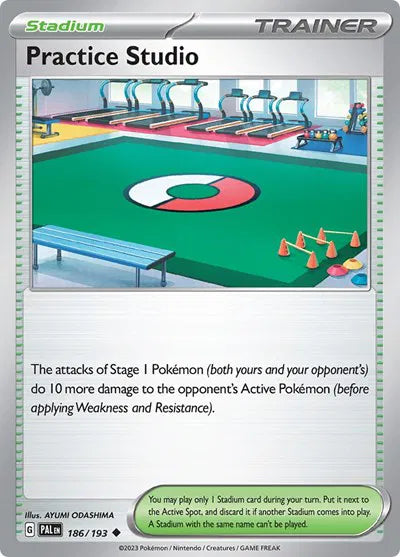 186/193 Practice Studio Reverse Holo - Paldea Evolve