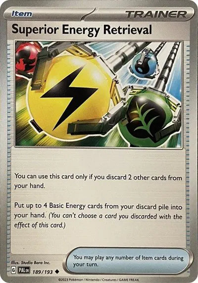 189/193 Super Energy Retrieval Reverse Holo - Paldea Evolve