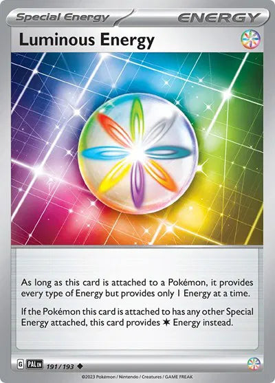 191/193 Luminous Energy Reverse Holo - Paldea Evolve