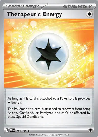 193/193 Therapeutic Energy Reverse Holo - Paldea Evolve