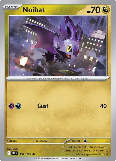 152/193 Noibat Reverse Holo - Paldea Evolved