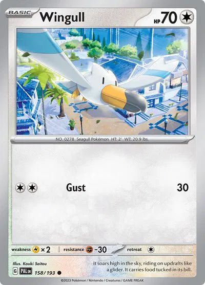 158/193 Wingull Reverse Holo - Paldea Evolved