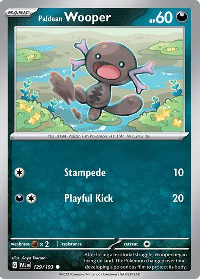 129/193 Paldean Wooper Reverse Holo - Paldea Evolve