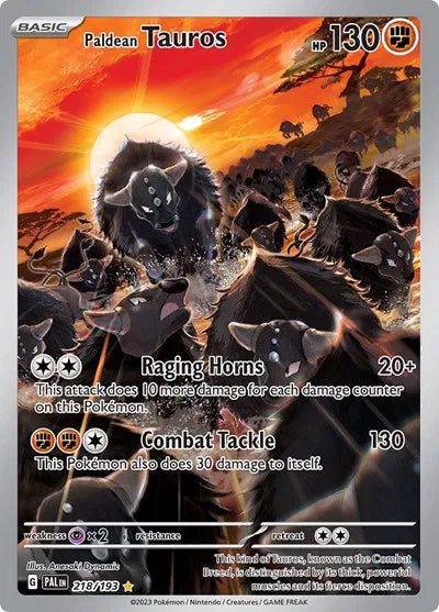 218/193 Paldean Tauros - Paldea Evolve