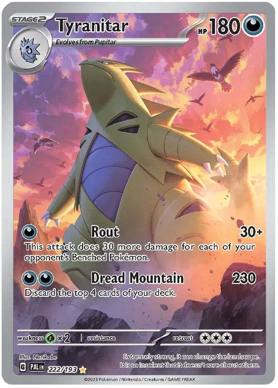 222/193 Tyranitar - Paldea Evolve