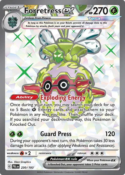 230/193 Forretress EX - Paldea Evolve