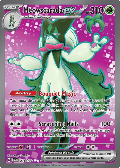 231/193 Meowscarada EX - Paldea Evolve