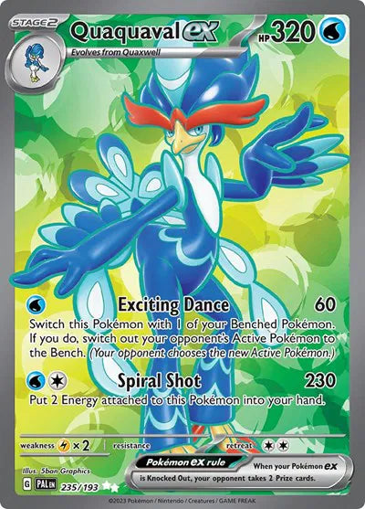 235/193 Quaquaval EX - Paldea Evolved