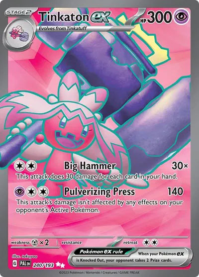240/193 Tinkaton EX - Paldea Evolve