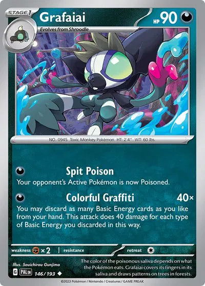 146/193 Grafaiai Reverse Holo - Paldea Evolved