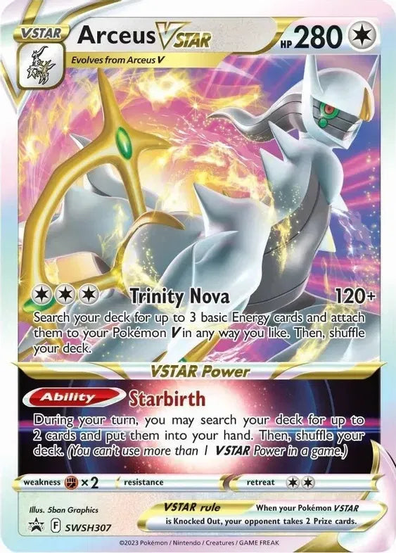 SWSH307 Arceus VStar - SWSH Black Star Promo