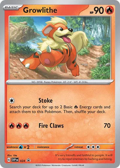SVP 024 Growlithe - SVP Black Star Promo