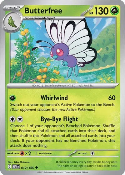 012/165 Butterfree Reverse Holo
