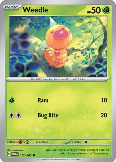013/165 Weedle Reverse Holo
