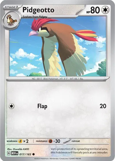 017/165 Pidgeotto Reverse Holo