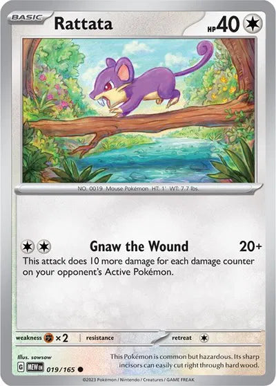 019/165 Rattata Reverse Holo