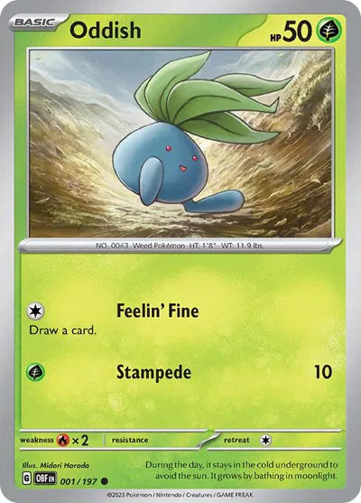 001/197 Oddish Reverse Holo