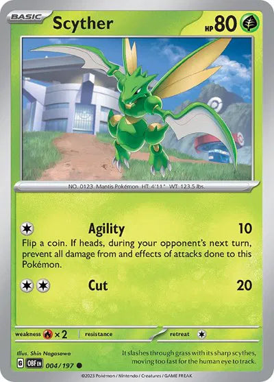 004/197 Scyther Reverse Holo