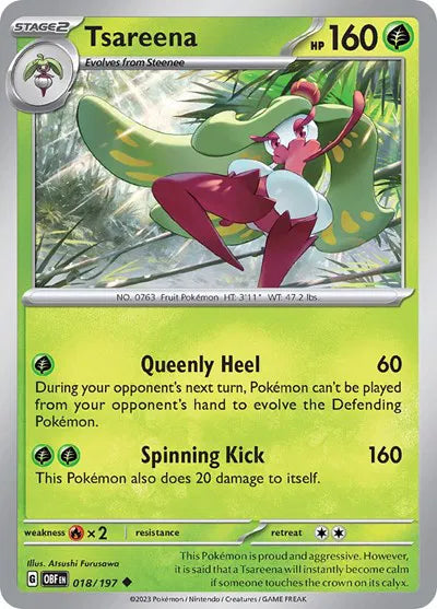 018/197 Tsareena Reverse Holo