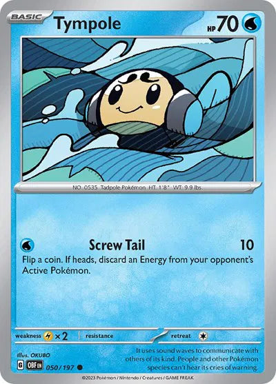 050/197 Tympole Reverse Holo - Obsidian Flames