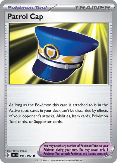 191/197 Patrol Cap Reverse Holo - Obsidian Flames