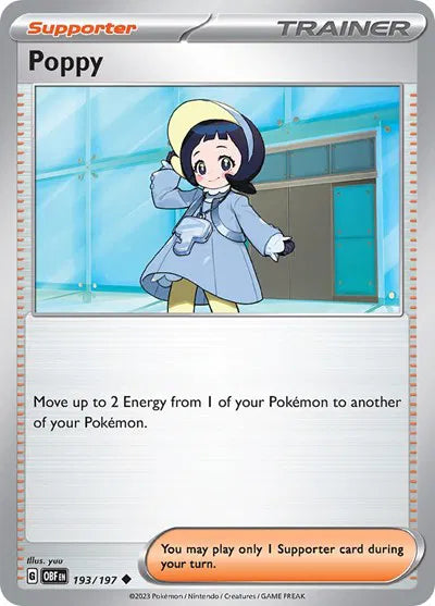 193/197 Poppy Reverse Holo - Obsidian Flames