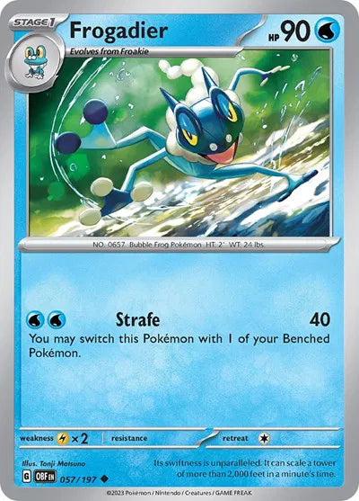 057/197 Frogadier Reverse Holo - Obsidian Flames