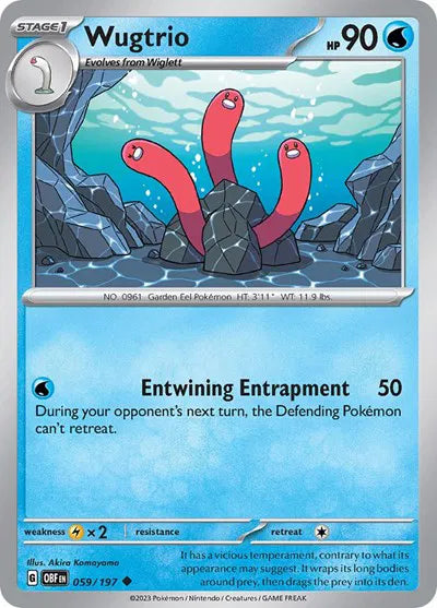 059/197 Wugtrio Reverse Holo - Obsidian Flames